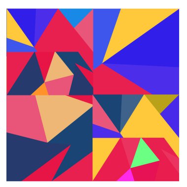 Kaynak için vektör renkli geometrik ve eğri arkaplan deseni