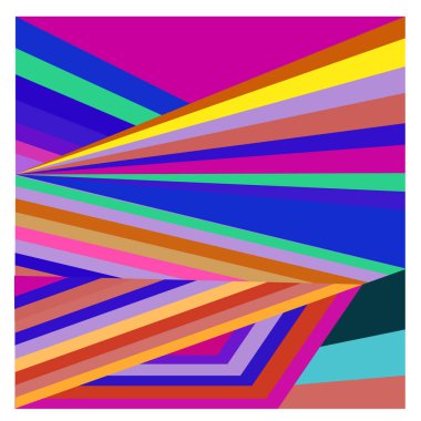 Kaynak için vektör renkli geometrik ve eğri arkaplan deseni