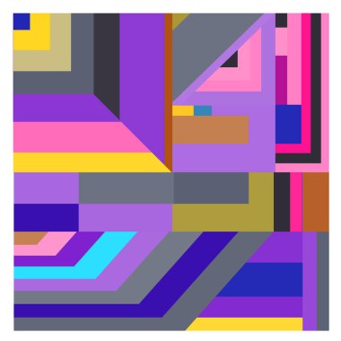 Kaynak için vektör renkli geometrik ve eğri arkaplan deseni