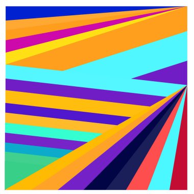 Kaynak için vektör renkli geometrik ve eğri arkaplan deseni