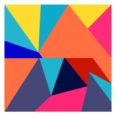 Kaynak için vektör renkli geometrik ve eğri arkaplan deseni