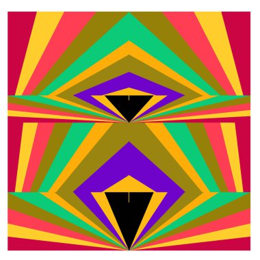 Kaynak için vektör renkli geometrik ve eğri arkaplan deseni