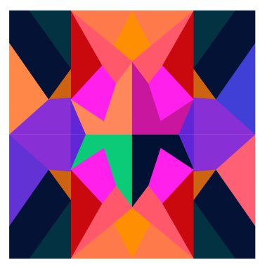 Kaynak için vektör renkli geometrik ve eğri arkaplan deseni