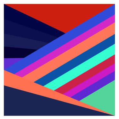 Kaynak için vektör renkli geometrik ve eğri arkaplan deseni