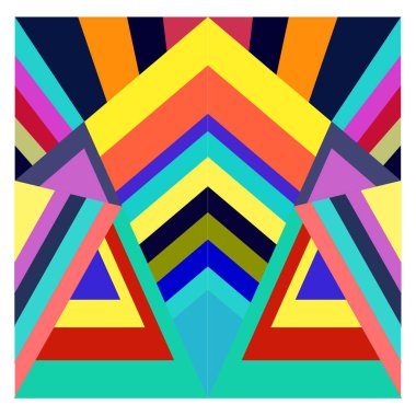 Kaynak için vektör renkli geometrik ve eğri arkaplan deseni