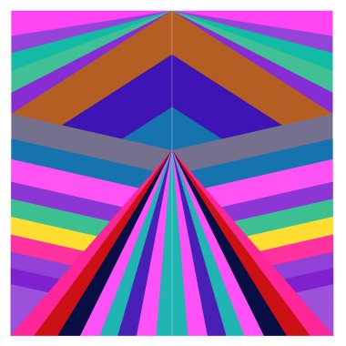 Kaynak için vektör renkli geometrik ve eğri arkaplan deseni