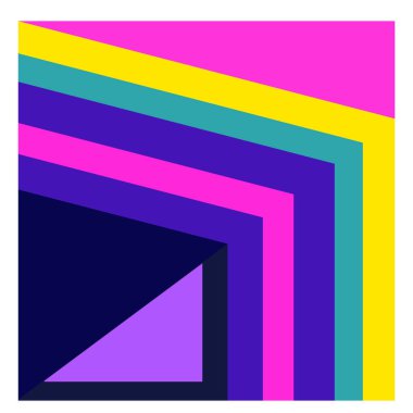 Kaynak için vektör renkli geometrik ve eğri arkaplan deseni