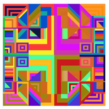 Kaynak için vektör renkli geometrik ve eğri arkaplan deseni