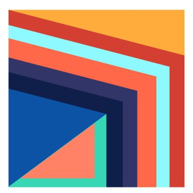 Kaynak için vektör renkli geometrik ve eğri arkaplan deseni