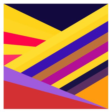 Kaynak için vektör renkli geometrik ve eğri arkaplan deseni