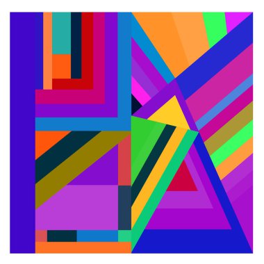 Kaynak için vektör renkli geometrik ve eğri arkaplan deseni