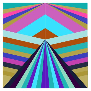 Kaynak için vektör renkli geometrik ve eğri arkaplan deseni