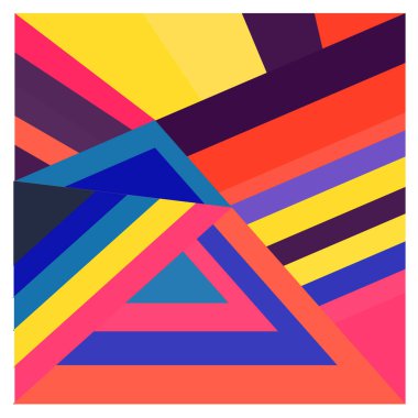 Kaynak için vektör renkli geometrik ve eğri arkaplan deseni