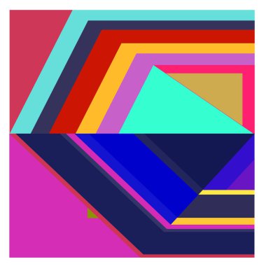 Kaynak için vektör renkli geometrik ve eğri arkaplan deseni