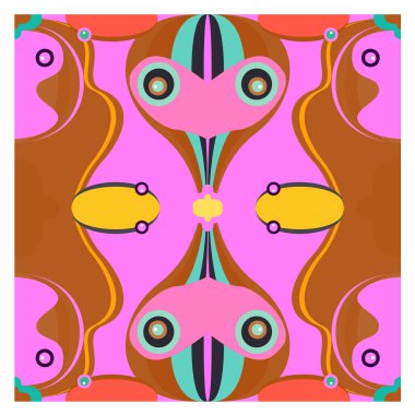 Kaynak için vektör renkli geometrik ve eğri arkaplan deseni