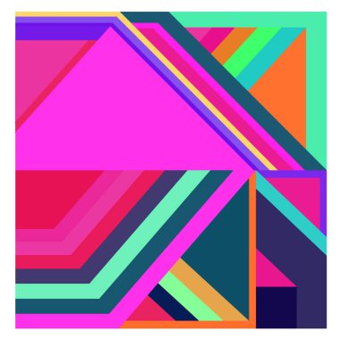 Kaynak için vektör renkli geometrik ve eğri arkaplan deseni