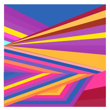 Kaynak için vektör renkli geometrik ve eğri arkaplan deseni