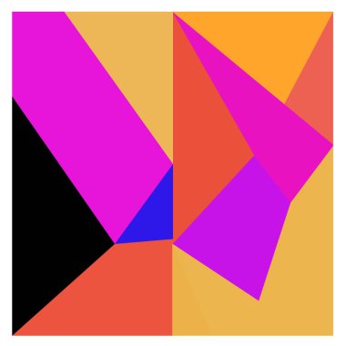 Kaynak için vektör renkli geometrik ve eğri arkaplan deseni