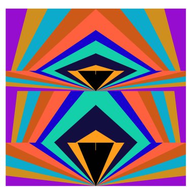 Kaynak için vektör renkli geometrik ve eğri arkaplan deseni