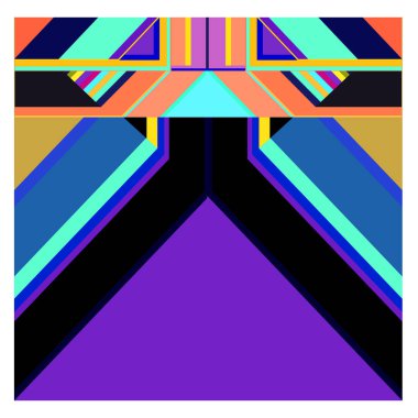 Kaynak için vektör renkli geometrik ve eğri arkaplan deseni