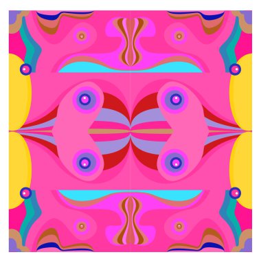 Kaynak için vektör renkli geometrik ve eğri arkaplan deseni