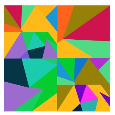 Kaynak için vektör renkli geometrik ve eğri arkaplan deseni