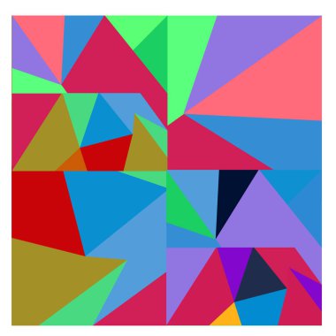 Kaynak için vektör renkli geometrik ve eğri arkaplan deseni