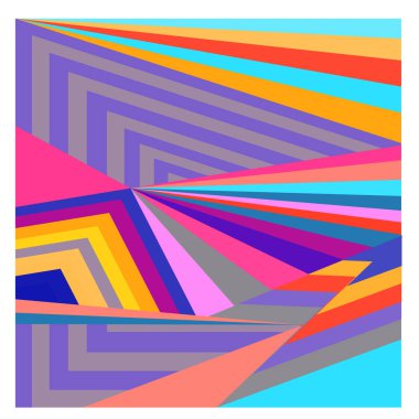 Kaynak için vektör renkli geometrik ve eğri arkaplan deseni