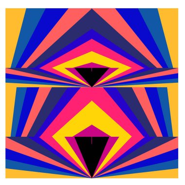 Kaynak için vektör renkli geometrik ve eğri arkaplan deseni