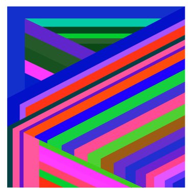 Kaynak için vektör renkli geometrik ve eğri arkaplan deseni