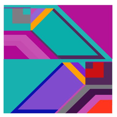 Kaynak için vektör renkli geometrik ve eğri arkaplan deseni