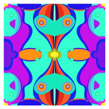 Kaynak için vektör renkli geometrik ve eğri arkaplan deseni