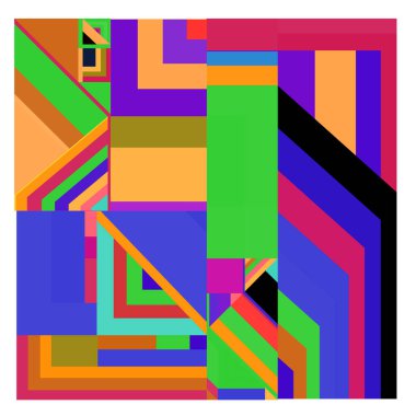 Kaynak için vektör renkli geometrik ve eğri arkaplan deseni