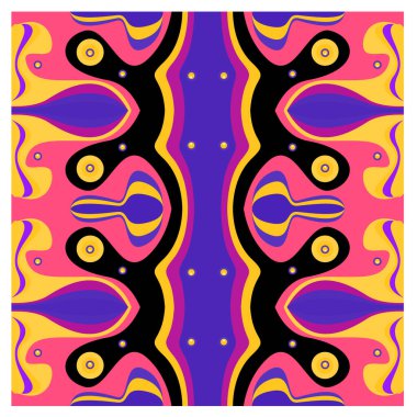 Kaynak için vektör renkli geometrik ve eğri arkaplan deseni