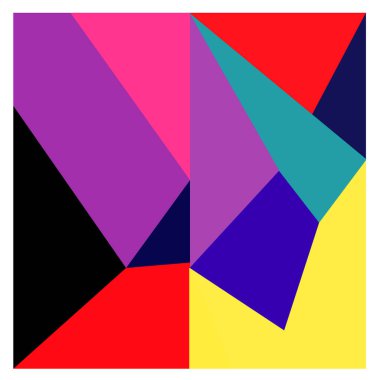 Kaynak için vektör renkli geometrik ve eğri arkaplan deseni