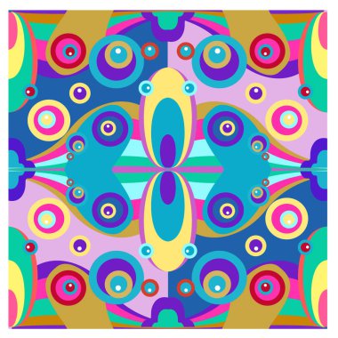 Kaynak için vektör renkli geometrik ve eğri arkaplan deseni