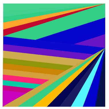 Kaynak için vektör renkli geometrik ve eğri arkaplan deseni