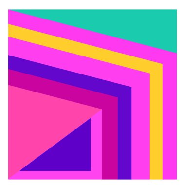 Kaynak için vektör renkli geometrik ve eğri arkaplan deseni