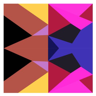 Kaynak için vektör renkli geometrik ve eğri arkaplan deseni