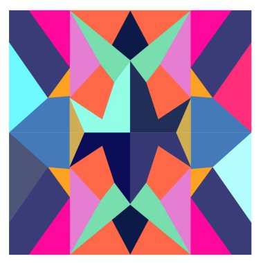 Kaynak için vektör renkli geometrik ve eğri arkaplan deseni