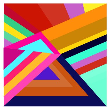 Kaynak için vektör renkli geometrik ve eğri arkaplan deseni