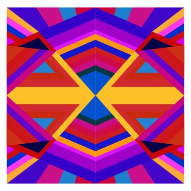 Kaynak için vektör renkli geometrik ve eğri arkaplan deseni