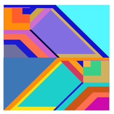 Kaynak için vektör renkli geometrik ve eğri arkaplan deseni