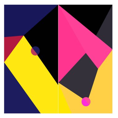 Kaynak için vektör renkli geometrik ve eğri arkaplan deseni