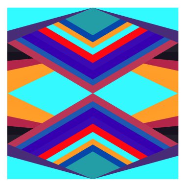 Kaynak için vektör renkli geometrik ve eğri arkaplan deseni