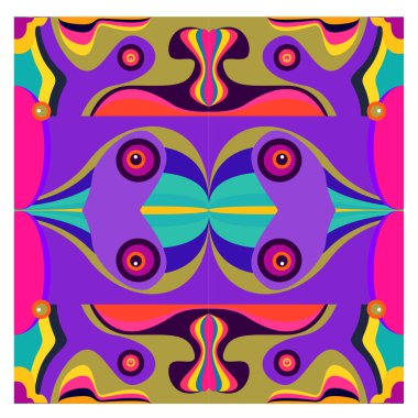 Kaynak için vektör renkli geometrik ve eğri arkaplan deseni