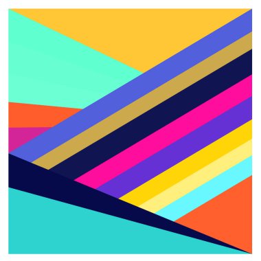 Kaynak için vektör renkli geometrik ve eğri arkaplan deseni