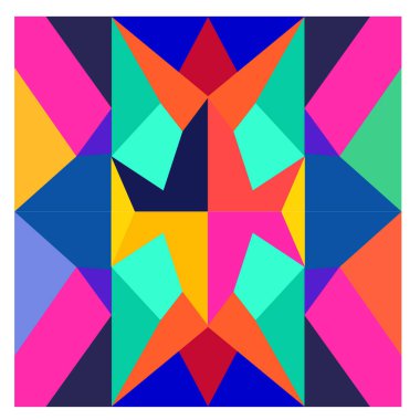 Kaynak için vektör renkli geometrik ve eğri arkaplan deseni