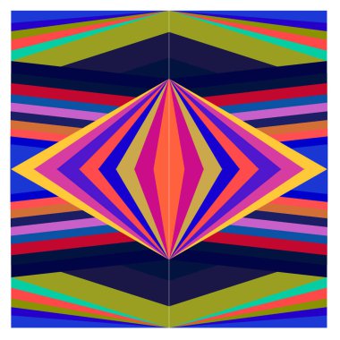 Kaynak için vektör renkli geometrik ve eğri arkaplan deseni