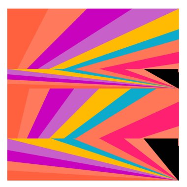 Kaynak için vektör renkli geometrik ve eğri arkaplan deseni